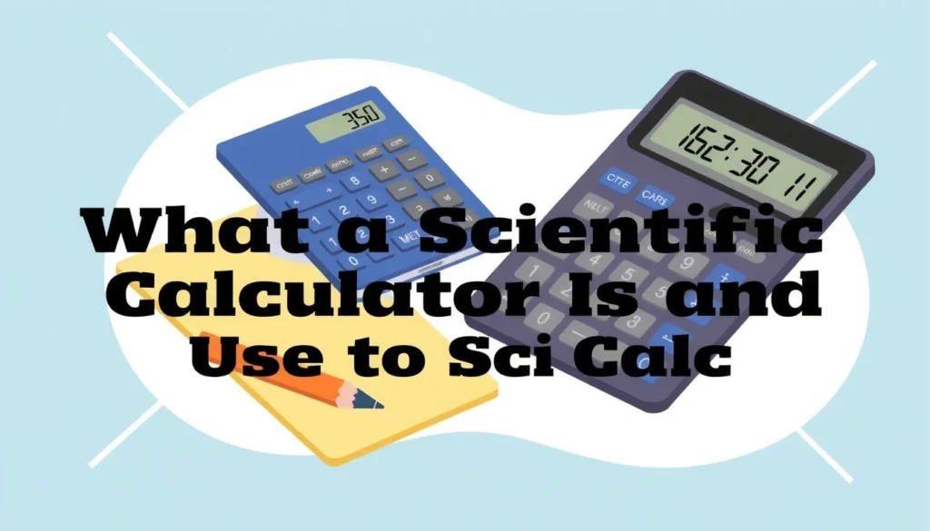 sci calc — Sci Calc: What a Scientific Calculator Is and How to Use It