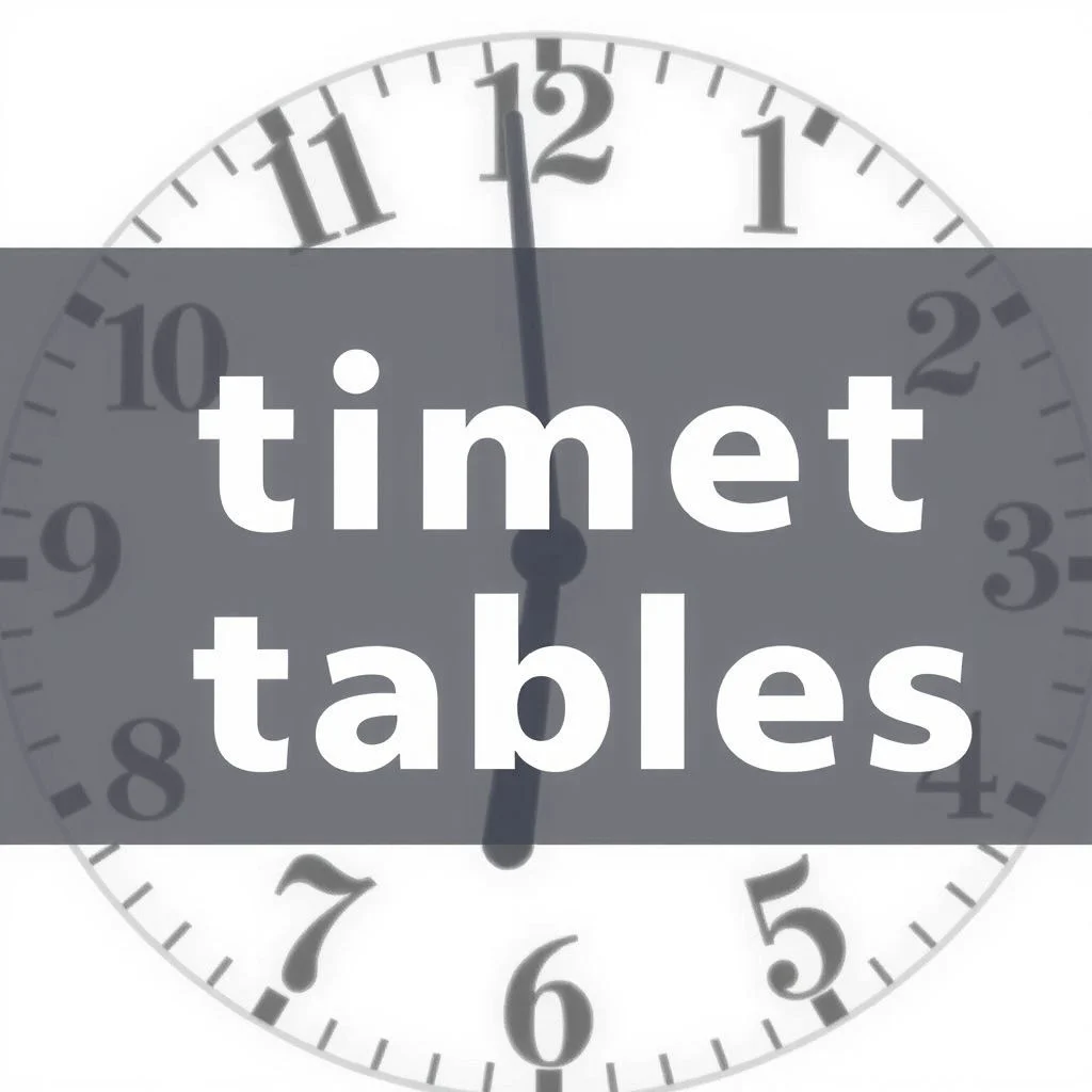 times tables illustration